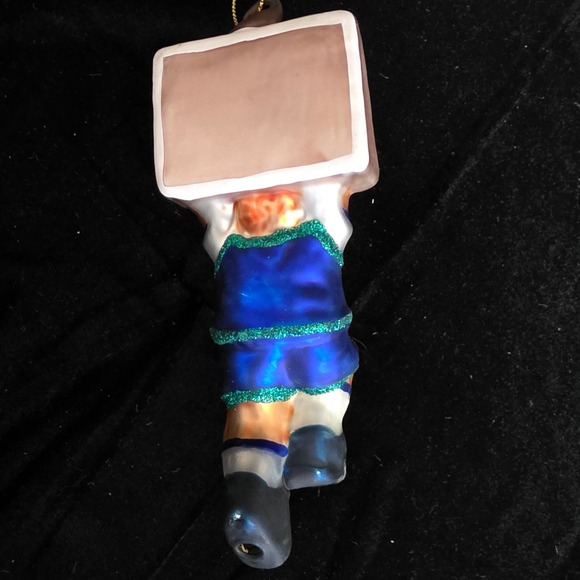 Lot 3 Blown Glass Christmas Ornaments Bear Basketball Player Snowman Polar Bears - Picture 3 of 10